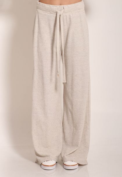 Calça Singapura Pantalona Com Cordão